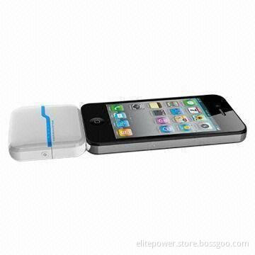 Wireless Charger/Power Bank for iPhone 5, 4, 3G and iPod, 1,500mAh